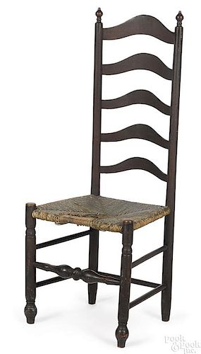 Delaware Valley five-slat ladderback side chair