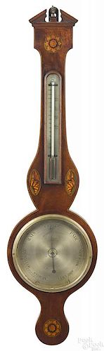 English mahogany banjo barometer