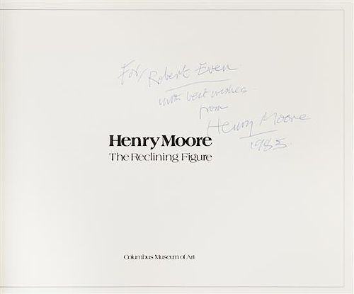 MOORE, Henry (1898-1986). Two works by Moore, comprising: