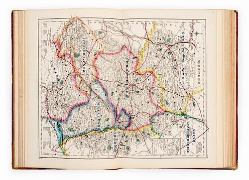 WALKER, John and Charles. Hobson's Fox-Hunting Atlas. London: J. and C. Walker, [ca 1868-1871].