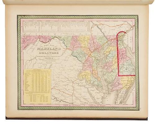 * MITCHELL, Samuel Augustus (1790-1868). A New Universal Atlas Containing Maps of the Various Empires, Kingdoms, States, and 