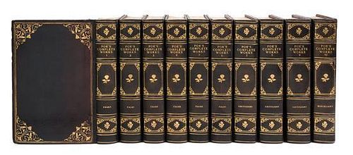 POE, Edgar Allan (1809-1849). Works. New York: G.P. Putnams Sons, 1902.  10 volumes, morocco extra.