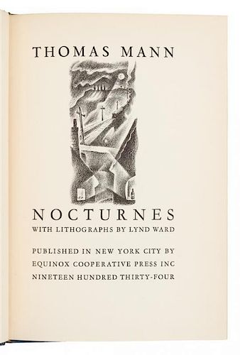MANN, Thomas (1875-1955). Nocturnes. New York: Equinox Cooperative Press Inc., 1934.