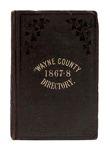 [MORMONISM]. Gazetteer and business Directory of Wayne, County, N. Y. for 1867-8. Syracuse: Printed at the Journal Office, 18
