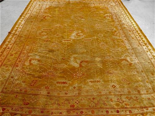 LG Antique Turkish Oushak Oriental Carpet Rug
