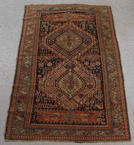 Middle Eastern Caucasian Wool Carpet Rug