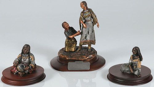 THREE C A PARDELL FOR LEGENDS INDIAN FIGURES