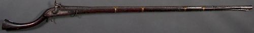 A PERCUSSION PERSIAN STYLE CAMEL GUN MUSKET