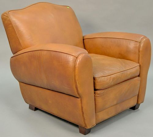 DeCaro leather easy chair.