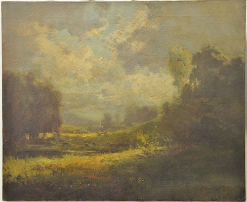 Clarkson Dye (1869-1955), oil on canvas, landscape, signed lower right: Clarson Dye, 23" x 27 1/2"