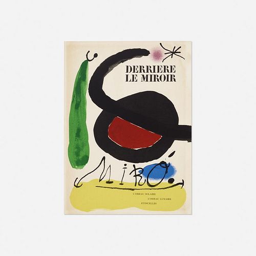 Joan Miro, Derriere Le Miroir: L'Oiseau Solaire, L'Oiseau Lunaire - Etincelles