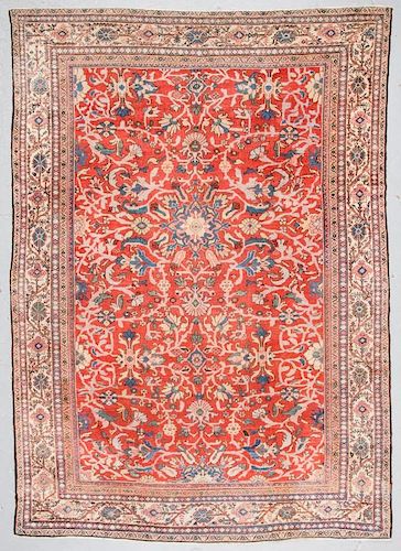 Antique Sultanabad Rug, Persia: 8'4'' x 11'9''