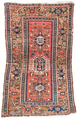 Antique Karadja Rug, Persia: 4'4'' x 6'10''