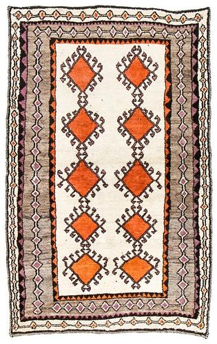 Semi-Antique Gabbeh Rug, Persia: 3'11'' x 6'2''