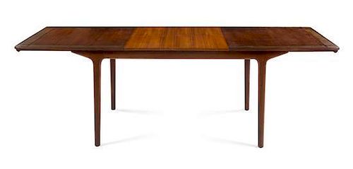Scandinavian Design, 1960s, extension dining table, with two leaves