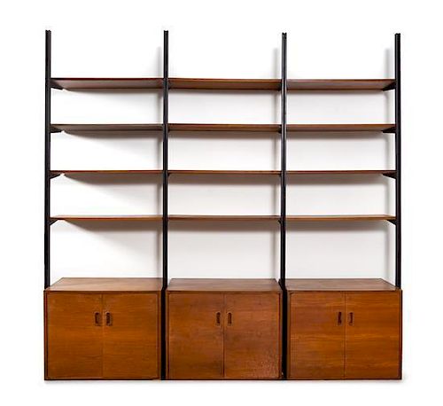 George Nelson (American, 1908-1986), Structural Products Inc., 1960s, an Omni wall unit, model no. 107-H75