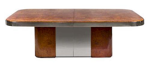 Attributed to Pace, 1970s, a conference table, with two leaves