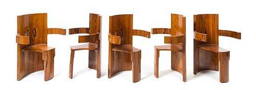 Art Deco, France, c.1930, a set of 10 dining chairs