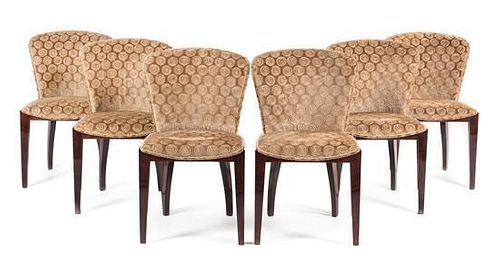 Art Deco, FIRST HALF 20TH CENTURY, a set of 6 dining chairs