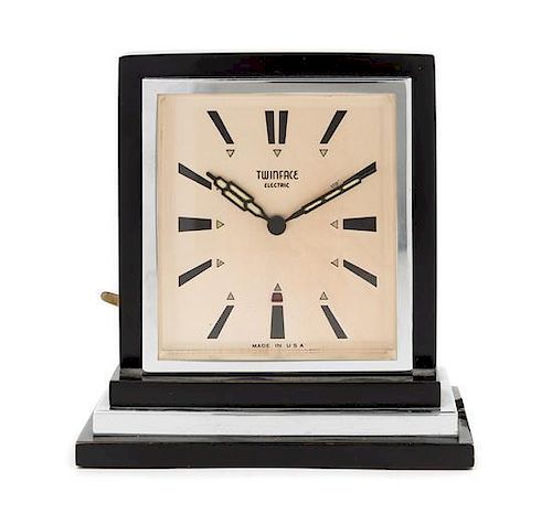 Art Deco, Twin Face Electric, USA, a twin-faced clock
