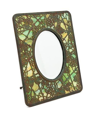 Tiffany Studios, EARLY 20TH CENTURY, a Grapevine pattern picture frame (946)
