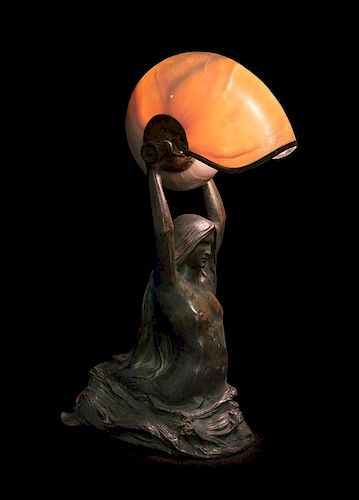 Tiffany Studios, EARLY 20TH CENTURY, Nautilus lamp