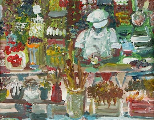 Andrew Turner (1944-2001) Flower Market