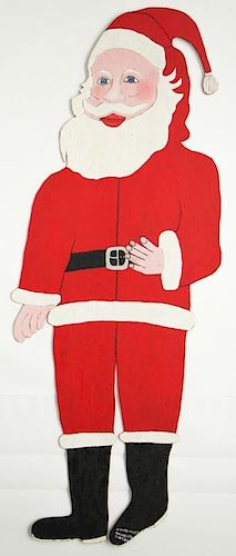 Howard Finster (1916-2001) First Santa Claus (92") #1254