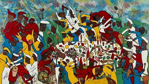 Michael Parchment (Jamaican, 1957-2013) Painting