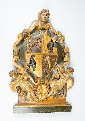 Italian Renaissance coat of arms of  the Conte di Correggio