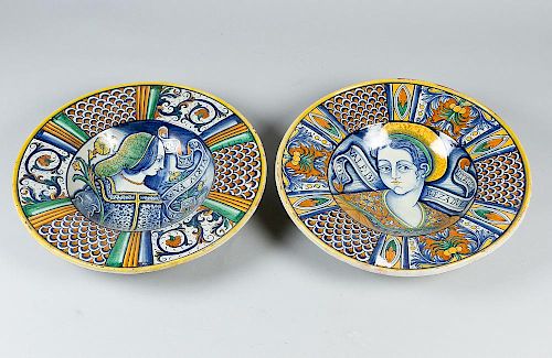 A pair of Deruta Ceramic Plates