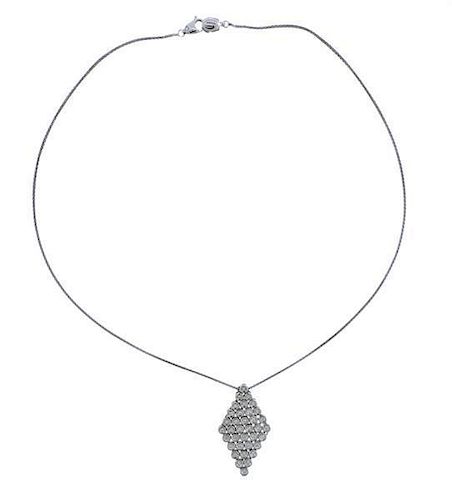 Damiani 18K Gold Diamond Pendant Necklace