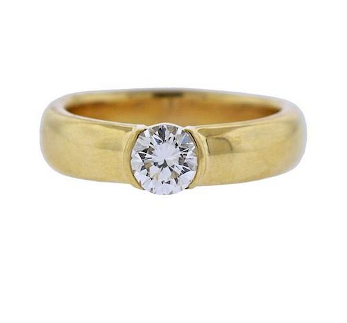 Tiffany &amp; Co Etoile GIA 1.01ct Diamond 18K Gold Engagement Ring