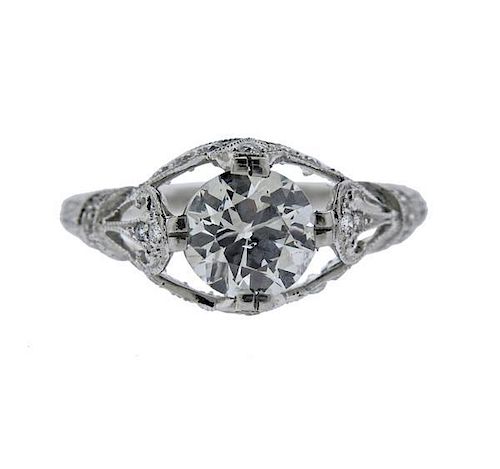 Sophia D. Platinum 1.34ct Diamond Engagement Ring