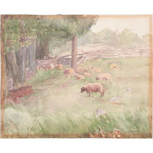 Emma Mendenhall (Cincinnati, 1873-1964), Watercolor