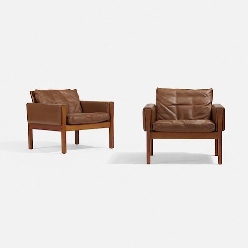 Hans J. Wegner, lounge chairs model AP62, pair