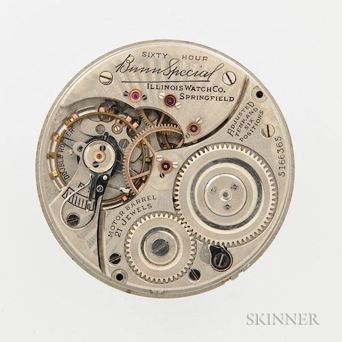 "Sixty-hour Bunn Special" Movement and Dial
