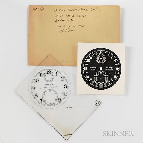 Hamilton Factory Glass Twelve-hour Marine Chronometer Dial Plate