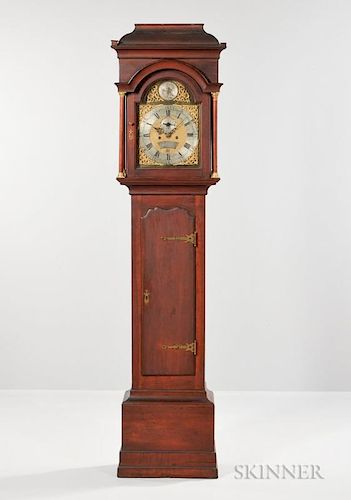 Nathanial Mulliken Cherry Tall Clock