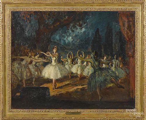 Jean Cosson, oil on canvas titled The Opera
