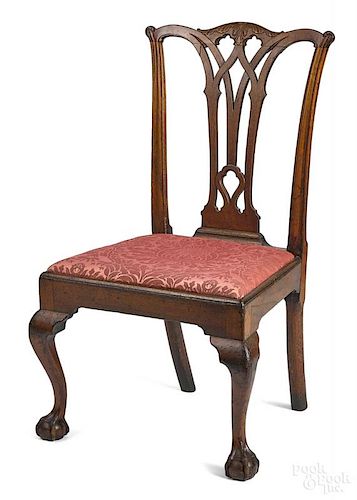 Pennsylvania Chippendale mahogany dining chair