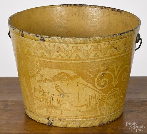 Dimock Gould & Co. Manf'rs painted bucket