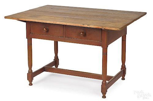 Pine and maple tavern table