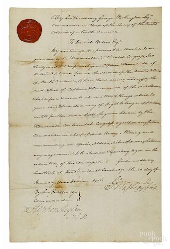 George Washington signed appointment