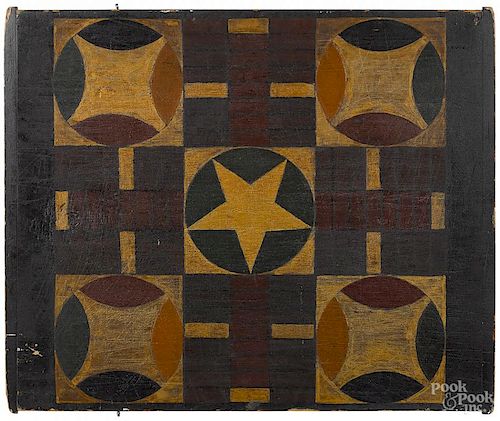 Large painted pine double sided gameboard