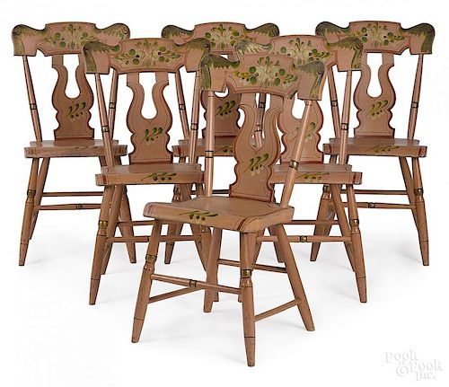 Set of six Lancaster County, Pennsylvania chairs