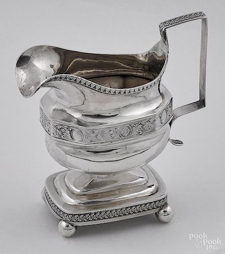 Philadelphia silver cream pitcher