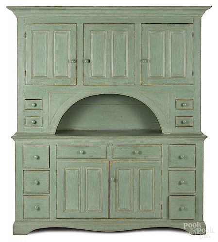 Canadian painted pine Dutch cupboard