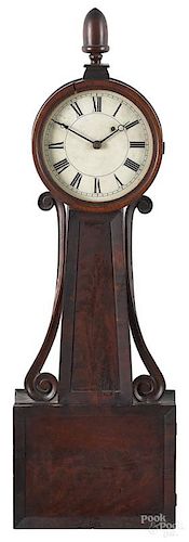Massachusetts mahogany banjo timepiece