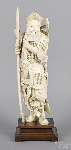 Large Chinese carved ivory immortal